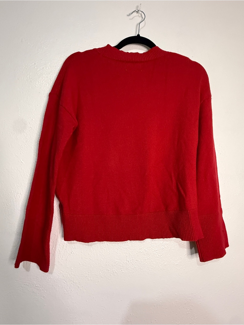 Olive + Oak Red Crewneck Women's Sweater - Classic Knit. Sz M. - Picture 4 of 6